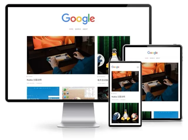 Nubia 大图博客模板